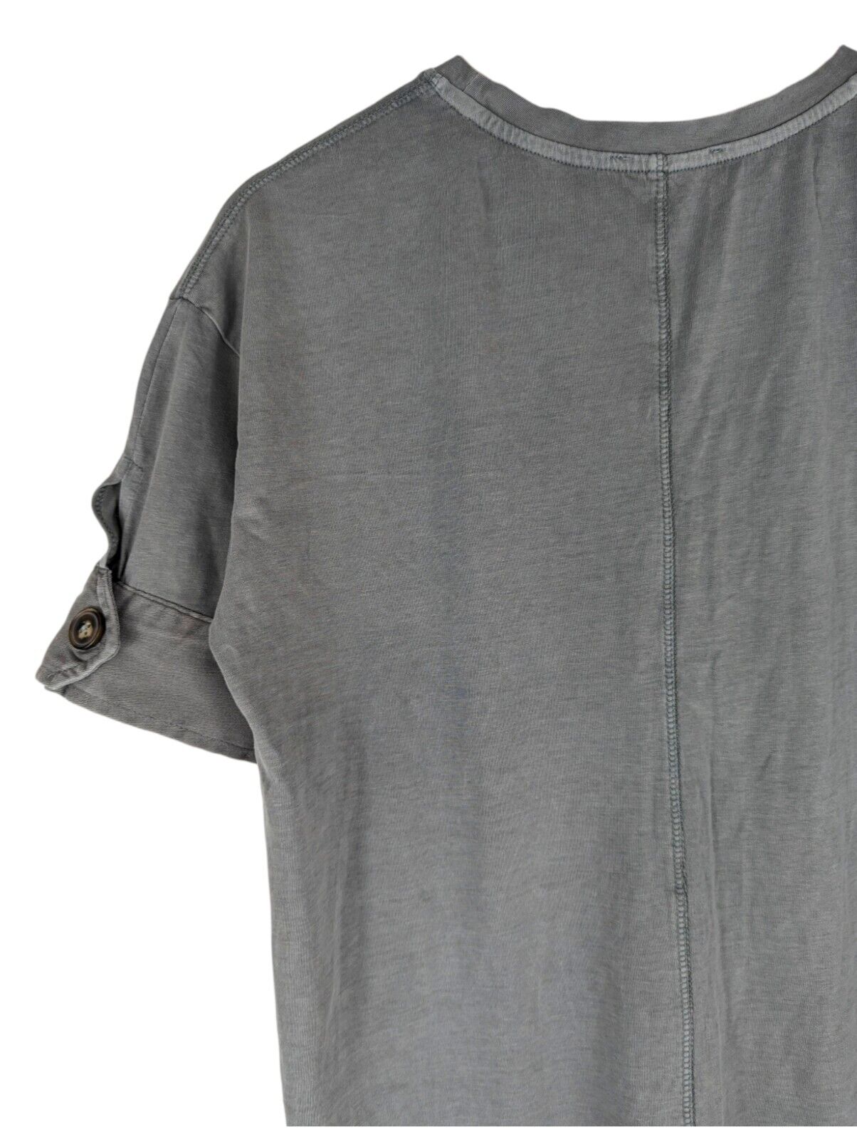Zara Grey T-shirt Dress, Cotton Casual Short Slee… - image 7