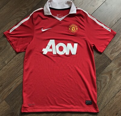 ウェア NIKE / 2010-2011 1st Manchester united Nike Manchester United 2010 2011 Home Shirt Soccer Jersey Men Size