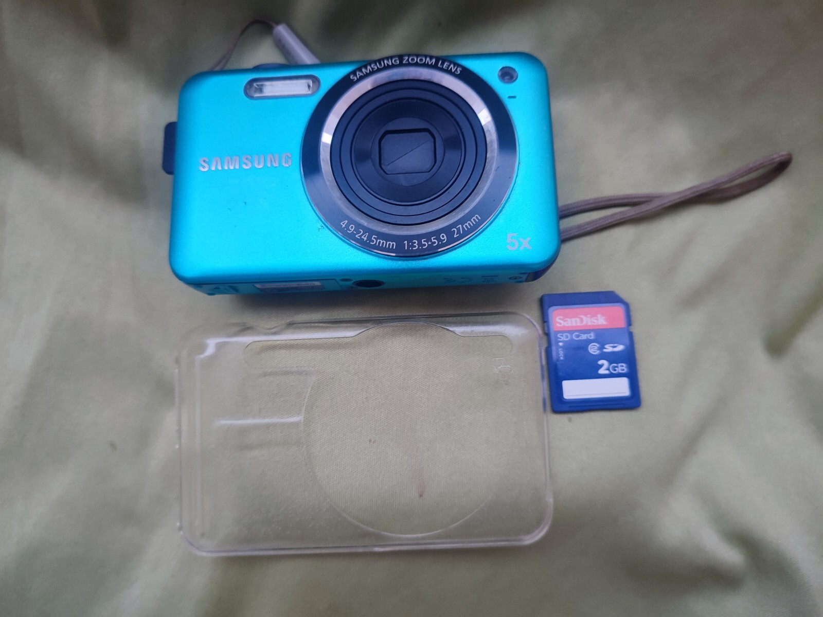 Samsung ES73 12.2MP Blue Digital Camera with Working SD Card