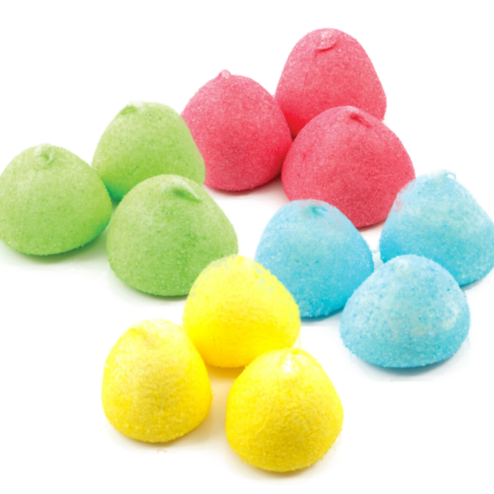 Soft Paintball Marshmallows Blue Red Pink Green & Yellow Sweets Sweets