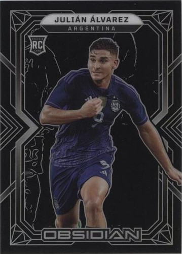 2023-24 Panini Obsidian Argentina Julian Alvarez Galaxy Gear Patch