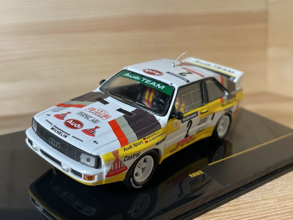 AUDI SPORT QUATTRO #2 W.ROHRL TOUR DE CORSE 1984 ALTAYA IXO 1:43 TRANSKIT “HB” - Immagine 4 di 4