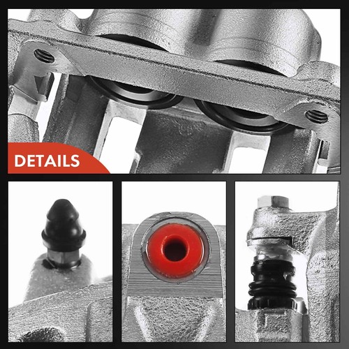 2Pcs Brake Caliper with Bracket Front Left & Right for Ford F-150 Lobo 1999-2003 - Picture 6 of 8