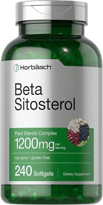 Beta Sitosterol | 1200mg | 240 Softgel | Plant Sterols Complex | by Horbaach