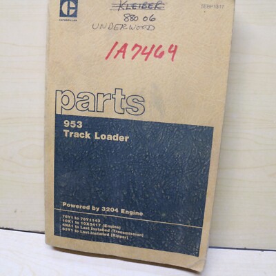 CAT Caterpillar 953 Track Loader Parts Manual Book Catalog 76Y spare crawler OEM