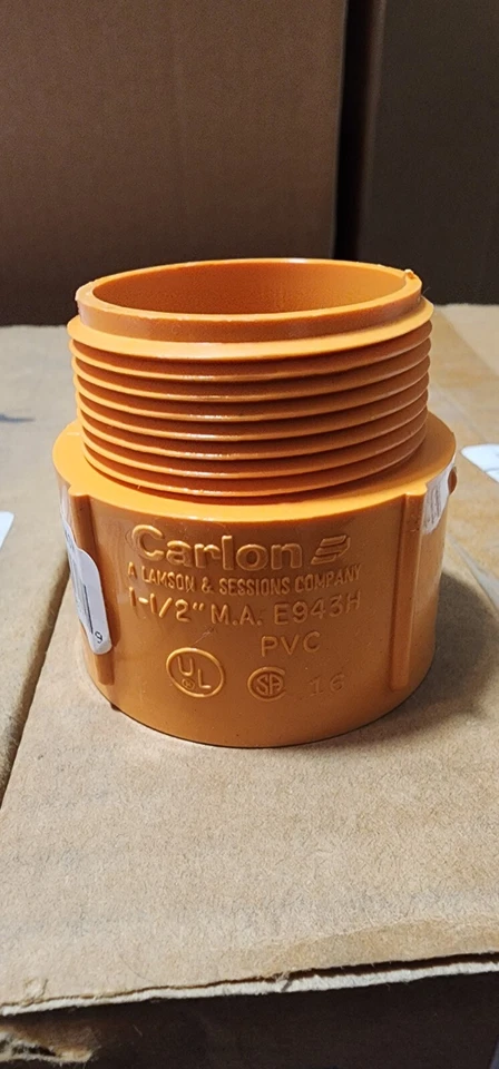 Thomas & Betts / Carlon 1-1/2 pulgadas Resi-Gard naranja no metálico macho... Foto 3 de 3