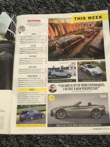 Autocar Magazine 2016: Ford Focus RS Mk2 Buyers Guide, Toyota Supra, BMW Z5 - Picture 2 of 2