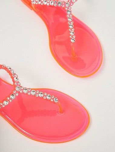 jelly toe post sandals