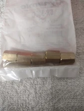 BRASS UNION - 1/4"x7/16"-24 John Dow Dynamic BR-300C 1/4"x7/16"-24 Inv /   5PK