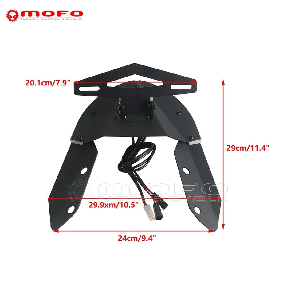 LED Tail Tidy Fender Eliminator Kit Brake Turn Light For Ducati Monster 821 15up - Image 2 of 4