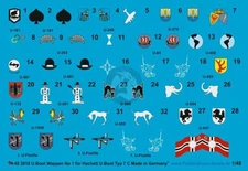 Peddinghaus 1/48 U-Boat Type VIIC Submarine Unit Markings No.1 (Hachette) 2818