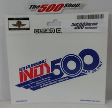 2017 Indianapolis 500 101 Running Event Collector Decal Indy Brickyard IndyCar