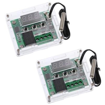 2pcs W1209 with Case 12V DC Digital Temperature Controller Board Micro Digita...