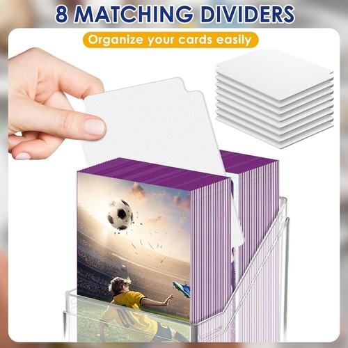 Versatile Trading Card Storage Boxes - 8 Pack with 8 Dividers for Easy Access - Picture 5 of 9