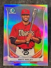 2014 Bowman Chrome 1st REFRACTOR PROSPECT ROOKIE Matt Railey