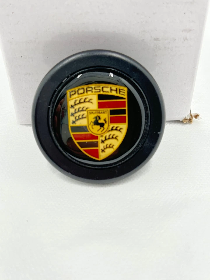 Kit Momo Prototipo Horn roda de couro com cubo liberação rápida serve para Porsche 997 911 - Imagem 2 de 4