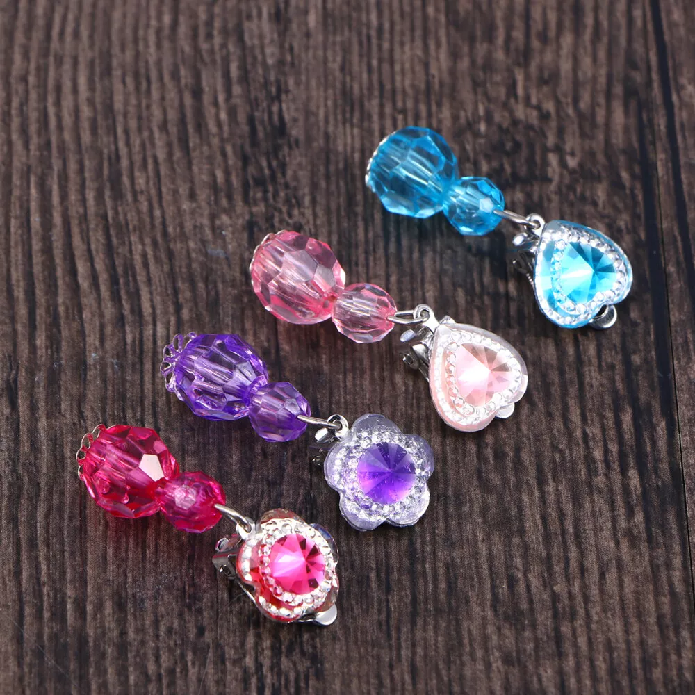 Little girl hotsell stick on earrings