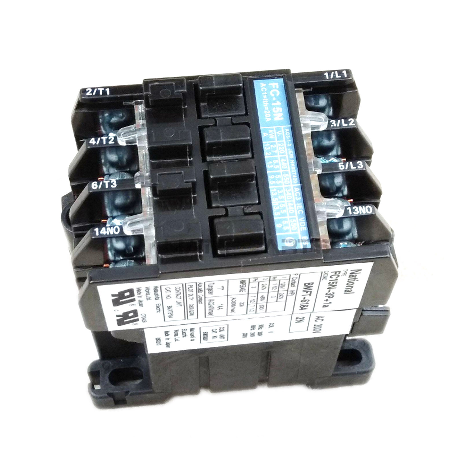 Fc-15n Matsushita Contactor 200-220v 20a Bmft61542n for sale  