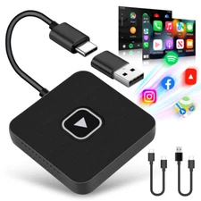 USB Wireless CarPlay Adapter Dongle AI BOX For Apple iOS Car Navi Type-C Port