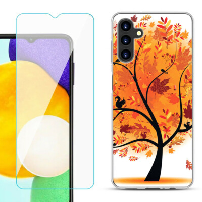 Case for Samsung Galaxy A13 5G, w/ Tempered Glass - Golden Tree