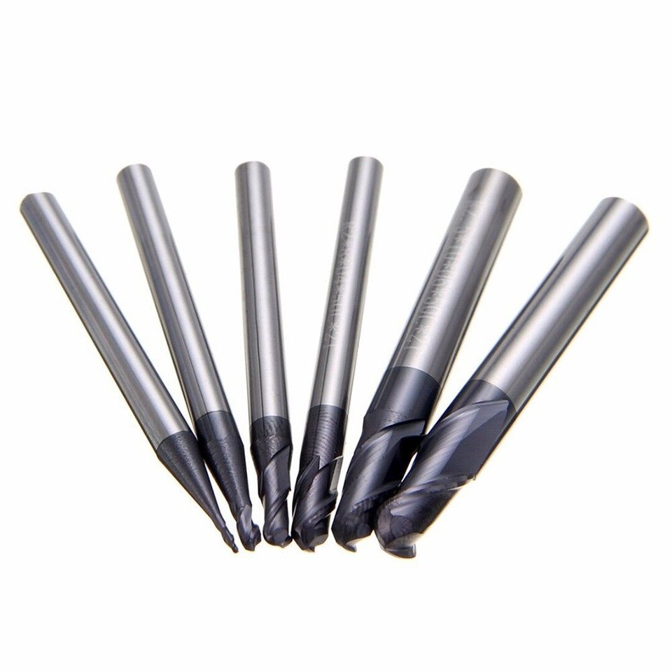 Cutting Resistance Flutes Hardness Ball Nose End Mill Aluminum Profiles