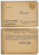 107168 - Postkarte Jac. Beterams S&ouml;hne, Baumschulen - Geldern 22.11.1945
