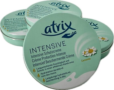 4x ATRIX intensive Schutzcreme - Handcreme mit Kamille  -  (4x 150ml Dose)