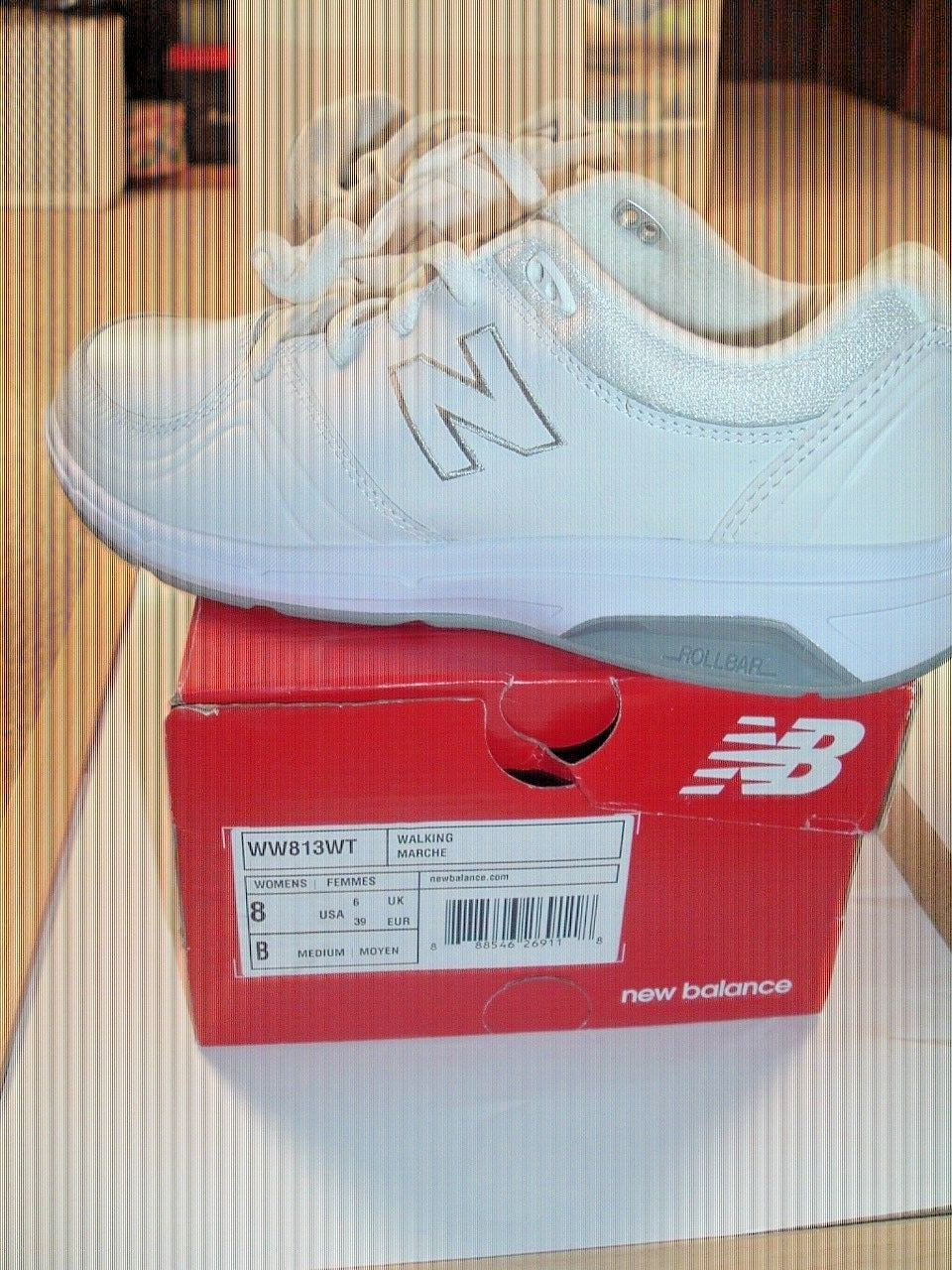 NEW BALANCE ==NEW W/ BOX LADIES SIZE 8 WHITE TENNIS SHOES eBay