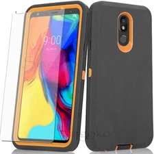 RUGGED SHOCKPROOF Full Body ARMOR Phone Case Cover + BUILT IN SCREEN PROTECTOR