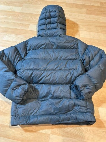 Patagonia Kids' Hi-Loft Insulated Down Sweater Hoody XL Size 14 Gray - Picture 5 of 8
