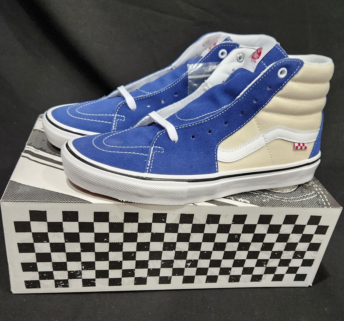VANS★SK8-HI★兼用★NAVY PEONY/WHITECAP Vans Skate SK8-Hi (Navy Peony/Whitecap) Mens at Emage