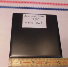 1 pc. *Matte Black* Ceramic Tile by The Ameri...