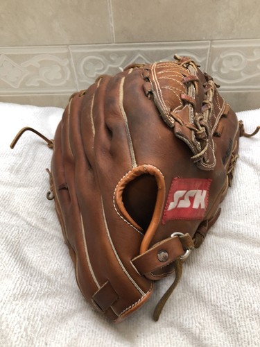 SSK Dimple DPG-595 Thick Heavy 14” Baseball Softball Outfield Glove Right Throw - Picture 11 of 19