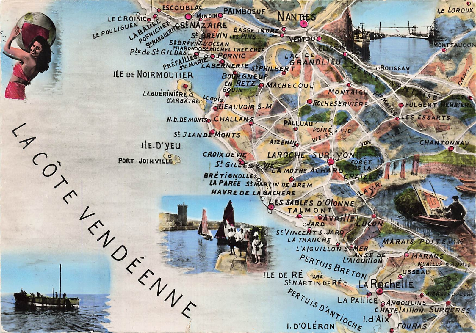 85 LA ROCHE SUR YON PLAN DE LA COTE VENDEENNE eBay