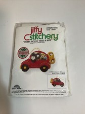1979 Jiffy Stitchery  Merry Mouse Takes A Ride  Ornament Kit