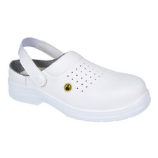 Image of Portwest Compositelite ESD Perforated Safety Workwear Non Metallic Clog SB AE UK