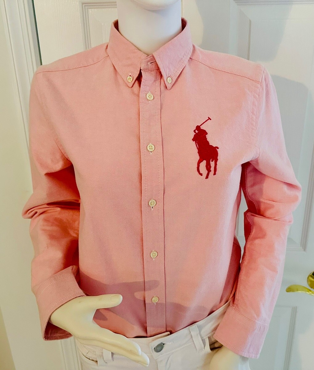 【未使用】 Polo Ralph Lauren ピンク シャツ 17/32-33 Amazon | (ポロラルフローレン)Polo Ralph レディース クラシッ