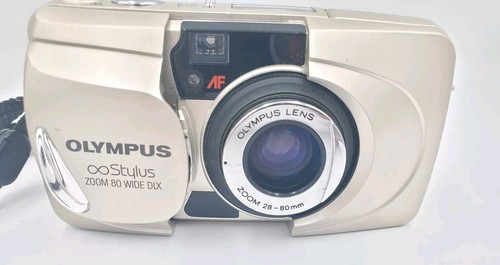 Olympus Stylus Epic Zoom 80 DLX Film 35mm Point & Shoot Camera AS IS NOT WORKING - Picture 3 of 13