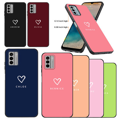 Heart Personalised Phone Case Shockproof Gel Cover For Nokia C300 C210 G400 G310
