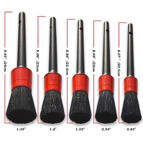 5pcs Car Detailing Brush Set Wheel Brush for Car Interior Exterior Dashboard - Picture 3 of 5