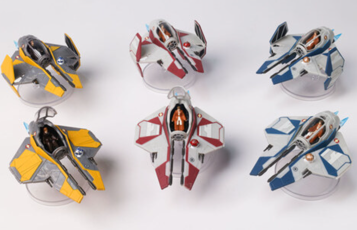 Star Wars Jedi interceptor Capsule Toy 6 Types Full Comp Set Gacha