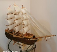 VELIERO dei PIRATI IN LEGNO CM 50. ARREDO MARINO COLLEZIONE NAVALE BARCA