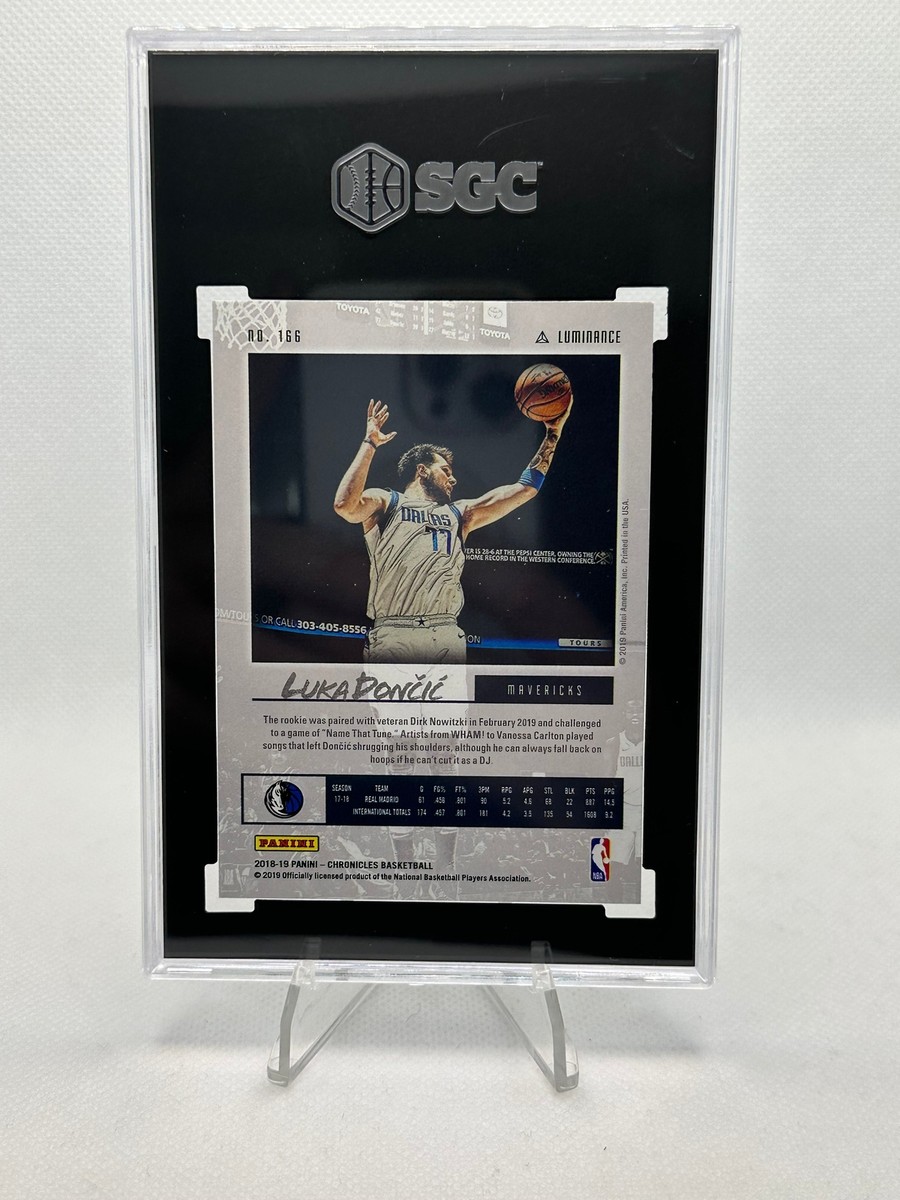 2018-19 Panini Luminance #166 Luka Doncic (RC) (SGC 9.5) | eBay