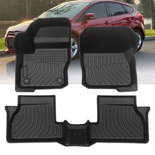 Car Floor Mats for Ford Focus 2012-2018 All-Weather Custom Fit TPE Rubber