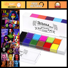 12 Color Professional Face Body Paint Palette - Halloween, Cosplay, SFX Makeup