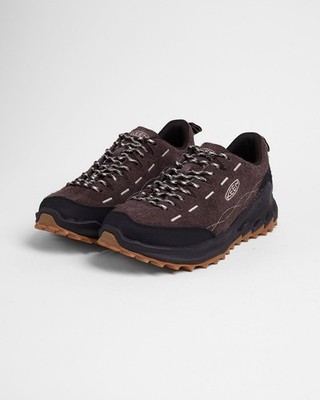 NEW Keen Jasper Zionic Low Hiking Trail Shoes Brown Java Furry Suede Mens 13
