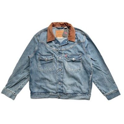Levi's Premium Mens M Western Shorthorn Relaxed Trucker Jacket