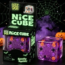 Schylling NeeDoh Nice Cube Squishy Sensory Fidget Toy, Anti-Stress Relief Block
