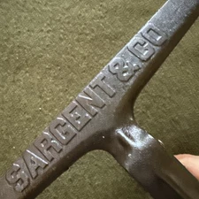 Antique Hand Saw Vise Sargent & Co. Saw Vise Embossed 🇺🇸 Nice!