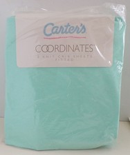 Carter's Coordinates 2 Fitted Crib Sheet Vintage Aqua 28  x52" Made in USA 2-pk